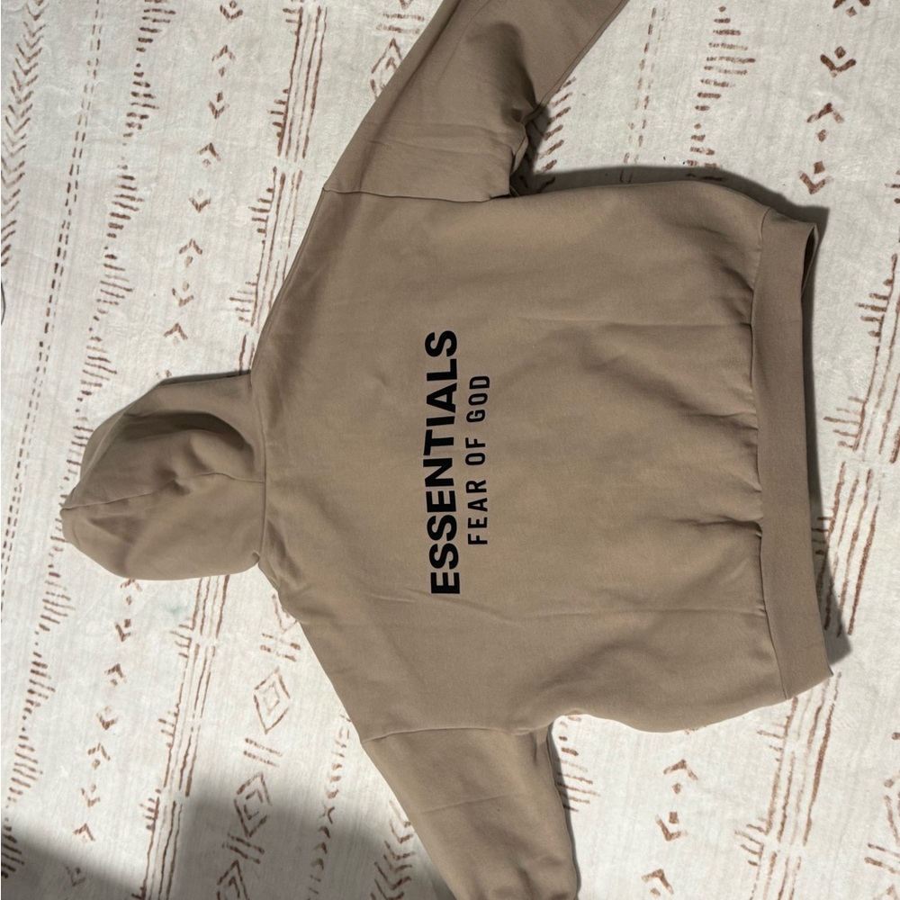 Essentials Tan Pullover Hoodie - image 1